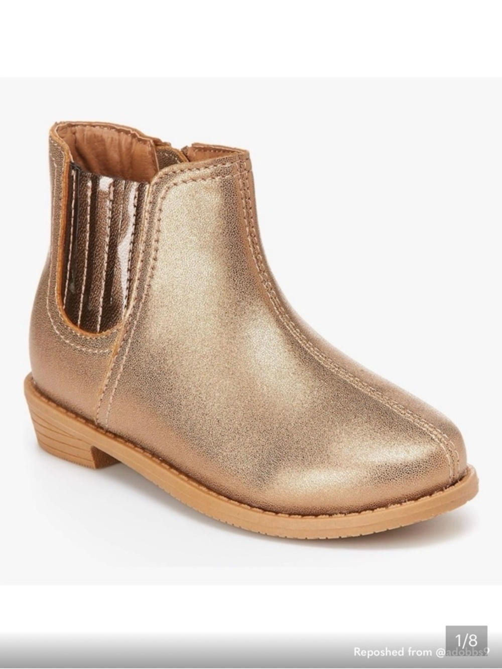 Simple Joys by Carter's Girl's Ella Chelsea Bootie Fashion Toddler Size 4 Bronze